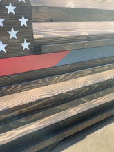 Load image into Gallery viewer, Patch and Coin Thin Red &amp; Blue Line Flag